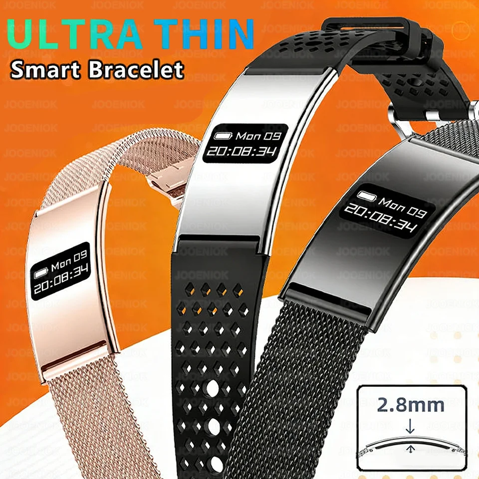 

2026 New 2.8mm Ultra Thin Long Battery Life Smart Electronic Watch Waterproof Sport Bracelet Health Monitor Men Women Smartwatch