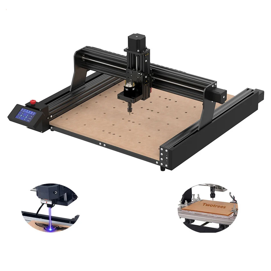 

TWOTREES China Hot Sell TTC450 Large Woodworking Area 3-Axis PCB DIY CNC Wood Router Engraving Machine For Woo And Metals