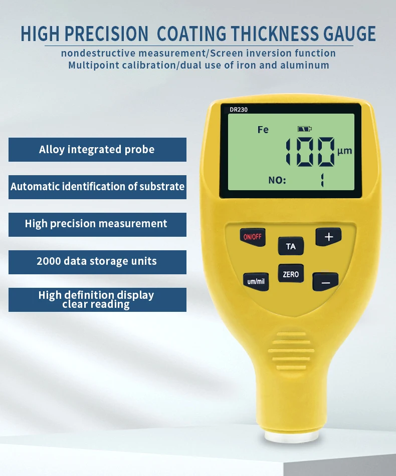 230 塗膜厚さ計デジタルミニ塗膜厚さ計