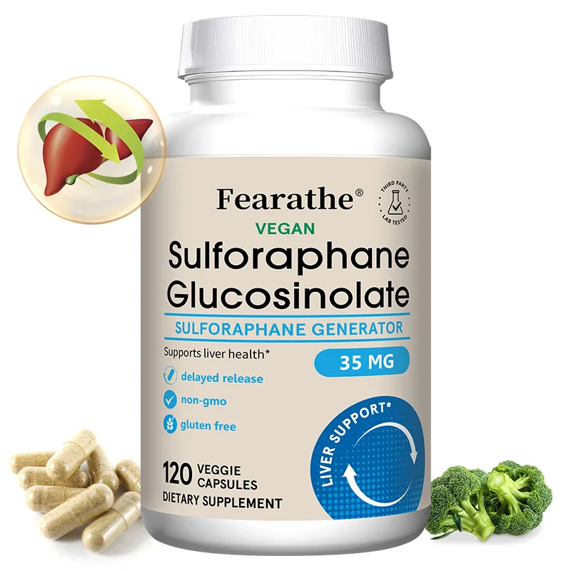 

Sulforaphane Glucosinolate Supplement, 35mg, Supports Liver Helath, Detoxification & Cellular Health, Antioxidant, 120 Capsuels