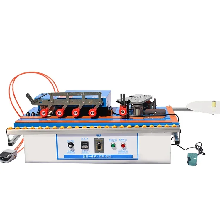 Portable Automatic Edge Banding Trimming Machine, Woodworking Panel Edge Bander Polisher