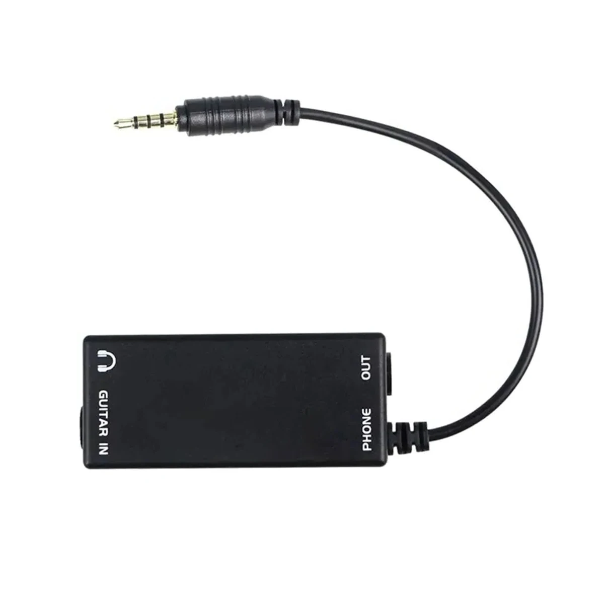 Miwayer 1PC Portable Guitar Audio Interface – 6.35mm TS to 3.5mm TRRS, for iOS/Android, Practice/Record with Mobile Apps