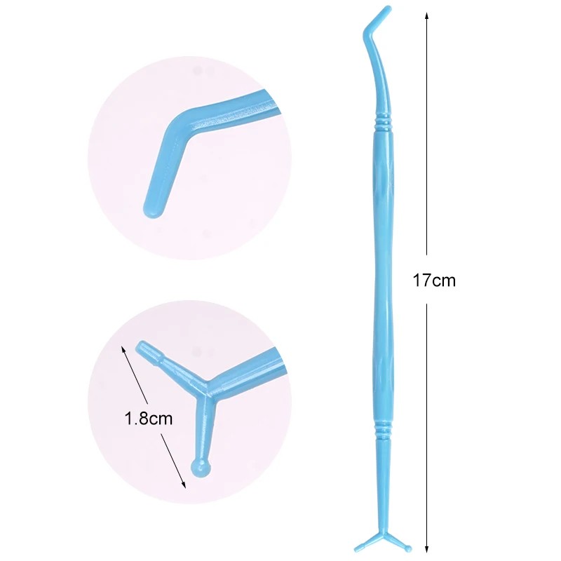 10pcs Repairing plastic fillers, vertical purple blue double headed filling materials for oral instruments, dental consumables