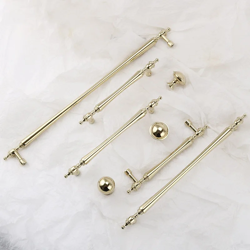 PVD gold cupboard handle range in different lengths