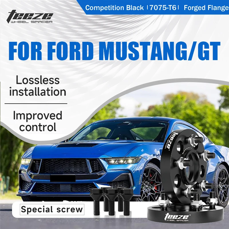 

Teeze 2/4 шт. 5x114,3 70,5 M14X1,5 1/2 ступица центральная черная кованая проставка для колеса для Ford Mustang/GT 500 фланцевая пластина 15/20/25/30/35 мм