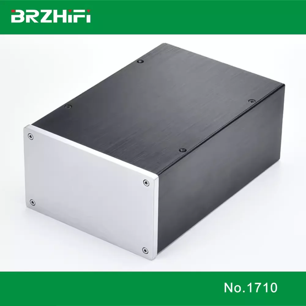 Double-Layer Amplifier Audio Case 1710 Power Amplifier Chassis Amplifier Board Aluminum Enclosure Box Electronics