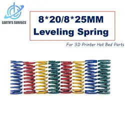 DB-3D Printer Onderdelen 4/8/12Pcs 8*20/8*25Mm Nivellering Veer Voor Crealiteit Ender 3/V2/Pro/5/CR-10S Pro 3d Printer Heetbed Veer
