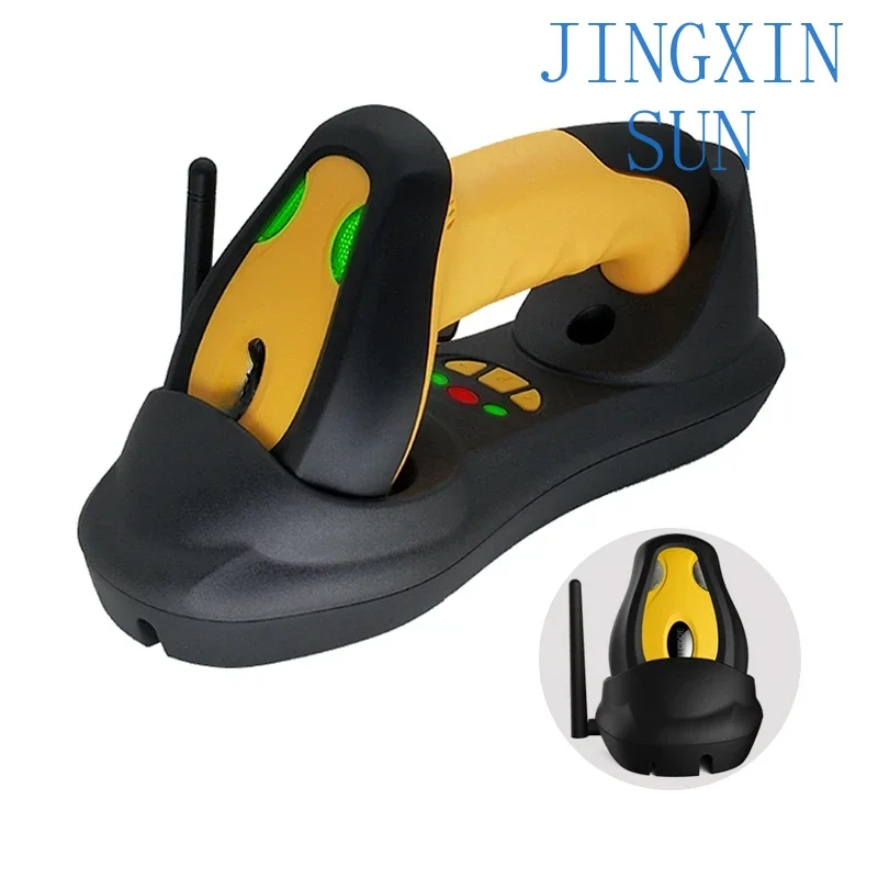 Long Range Laser Barcode Reader 1D Wireless Bar Code Scanner Manual, Continuous Scanning 650nm Visible Laser Diode (1D) Industry