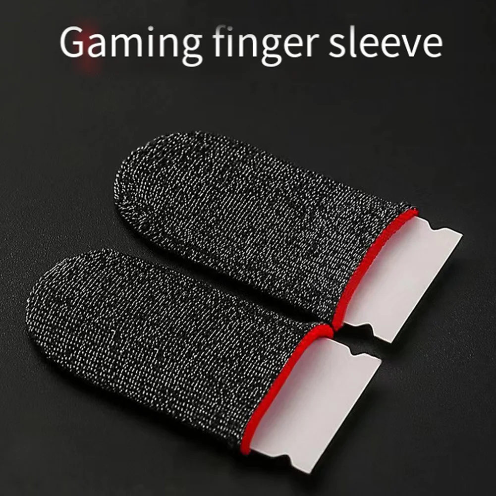 Luva móvel multifuncional do jogo, super fino, respirável, tela táctil, jogo do dedo, luvas do polegar, 1 par
