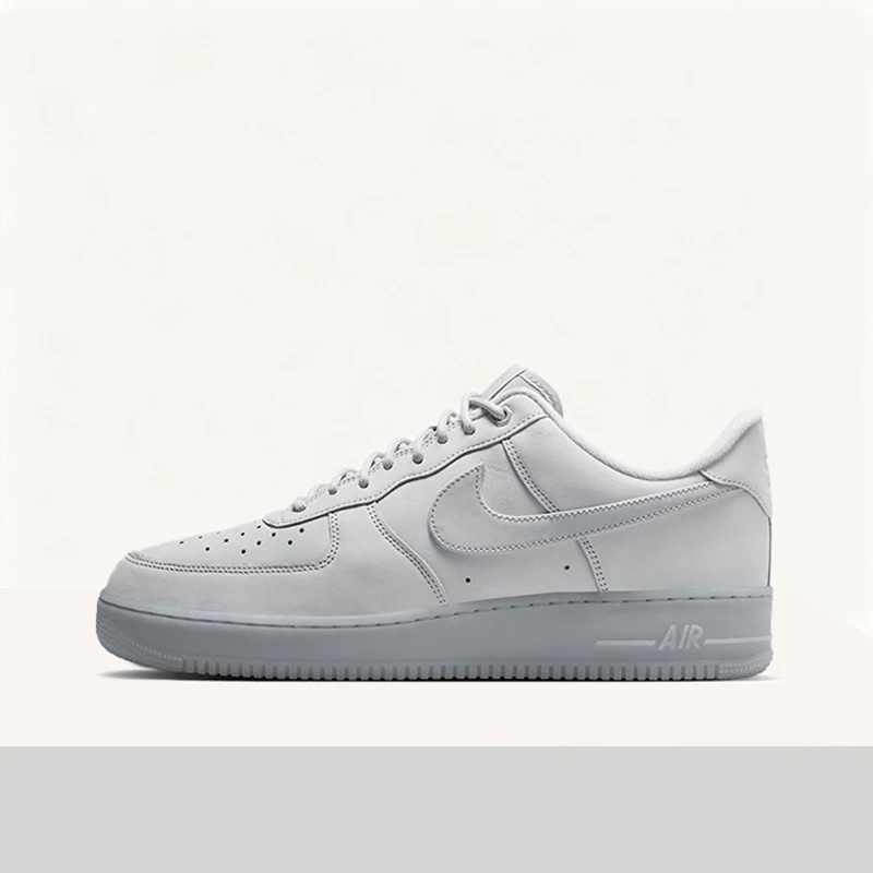 

Nike Air Force 1 Low Fashion Matte Premium Grey Minimalist Versatile Everyday Casual Low-Top Sneakers Men's CJ9179-002