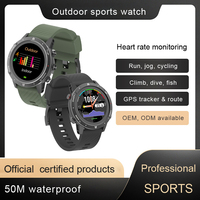 SUNROAD Outdoor Bluetooth Sport Watch GPS Tracker Touch Screen Running Cycling Diving Fishing Triathlon Watches 50M Waterproof