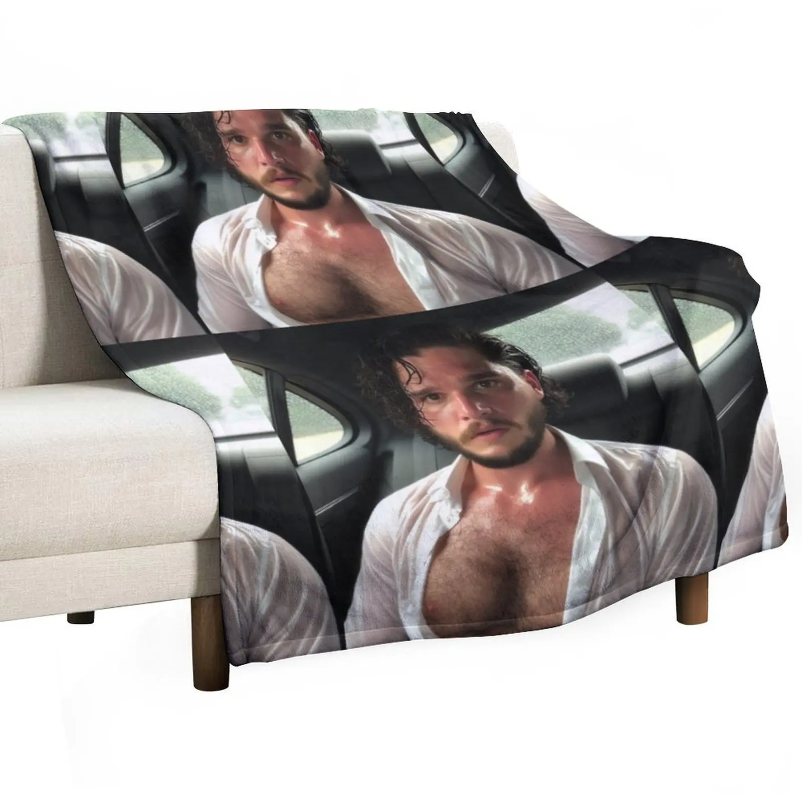 

kit harington Throw Blanket blankets ands Retros For Decorative Sofa Blankets
