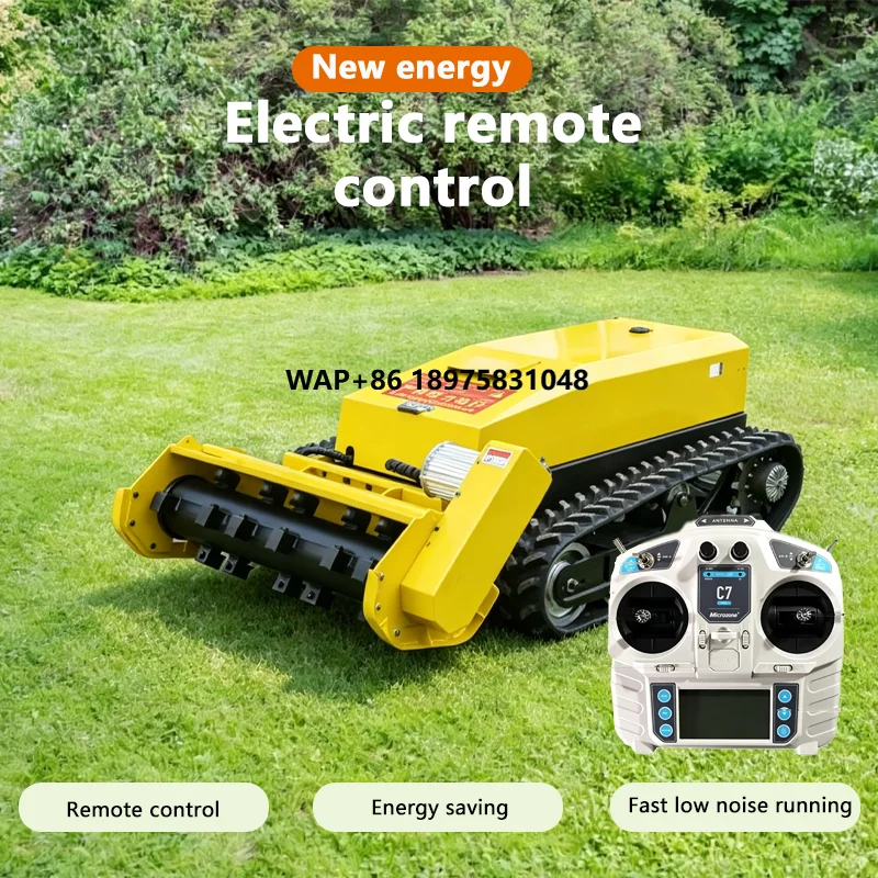 Efficient Lawn Mower Lawn Mower Rechargeable Remote Control Lawn Mower for Garden Farms