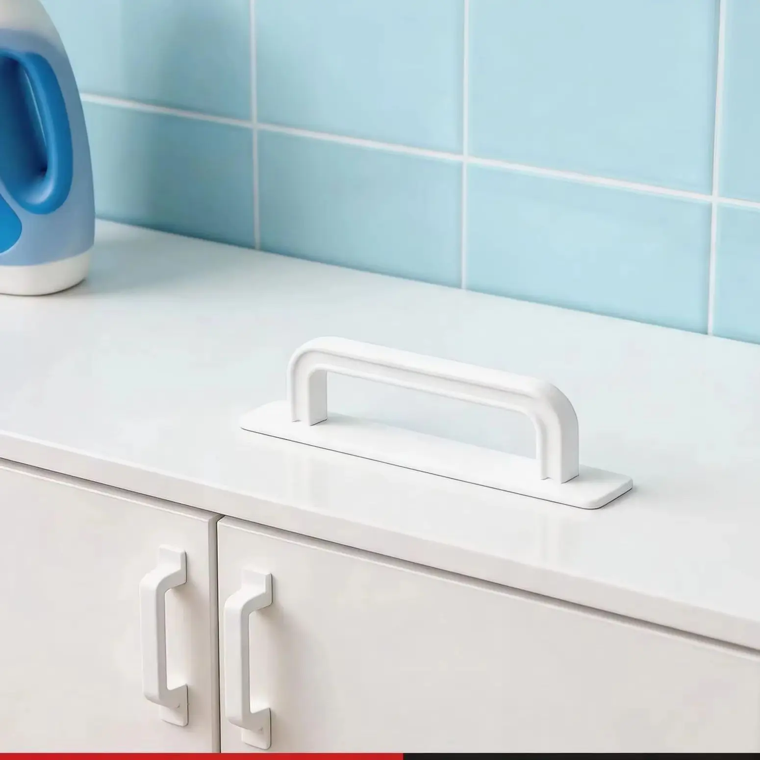 Self-Stick Adhesive Cabinet Handles No-Drilling Easy Installation for Cabinet Door Window Drawer Refrigerator