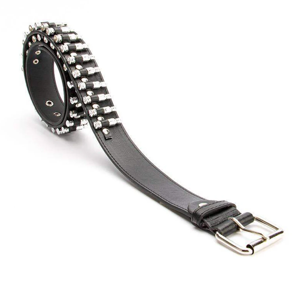 

Punk Belt Male Leisure Waistband Men Belt Men's Belts European And American Imitation Leather Mens Black Ratchet Man Decoration
