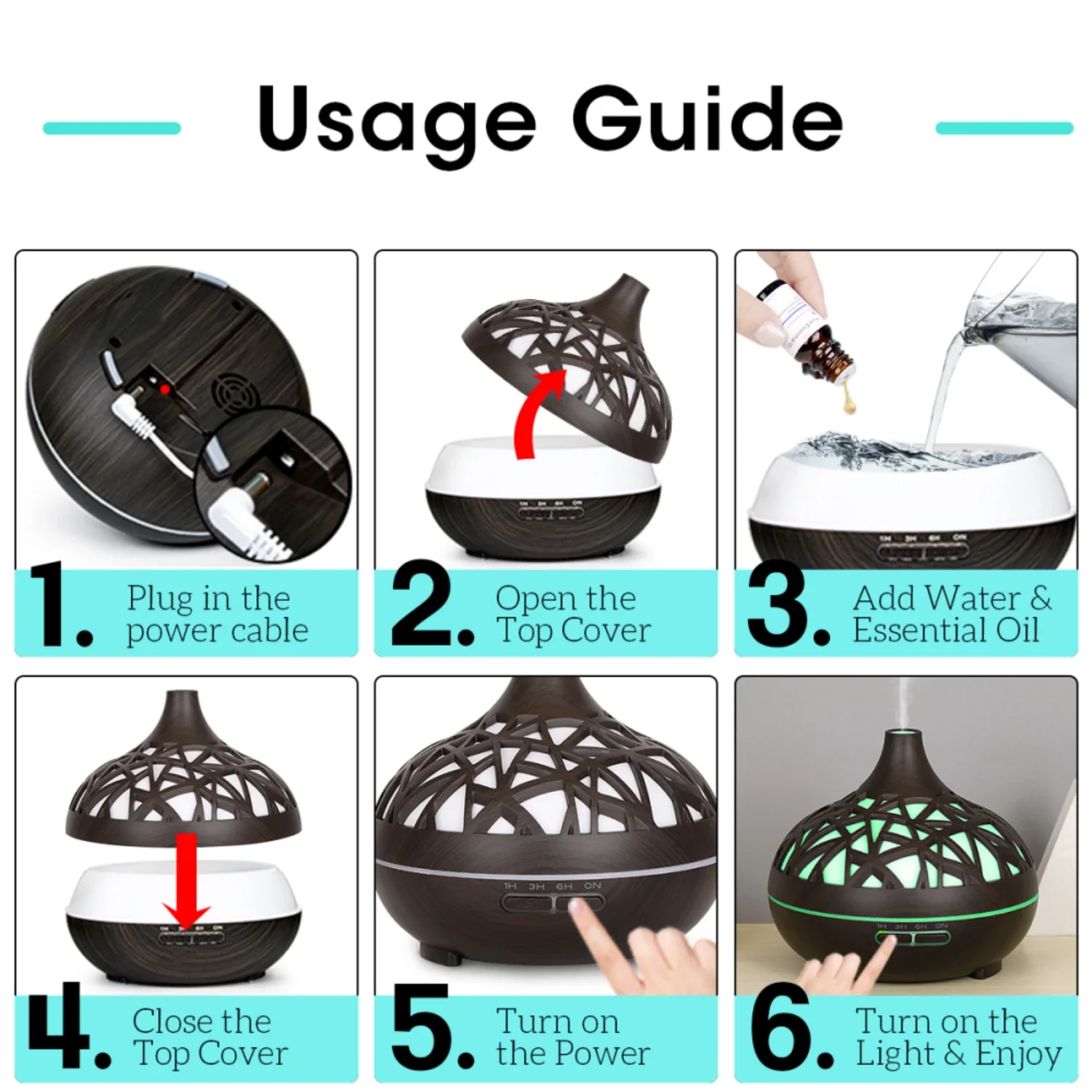 الاسترخاء في نهاية المطاف وتجديد شباب مع الزيوت الأساسية الرائعة لتوليد الانتهاء من الحبوب الخشبية المجوفة ، أنيق بارد