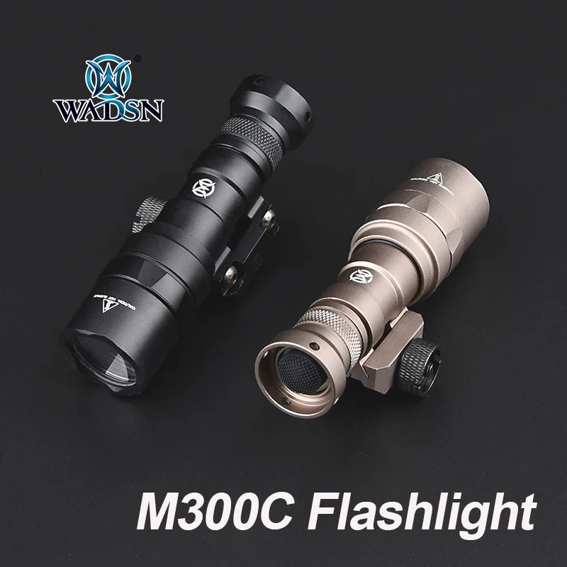 

WADSN Tactical SF M300 M300B M300C Airsoft Flashlight Mini Scout Weapon Light AR15 Rifle Metal Torch Fit 20mm Picatinny Rail