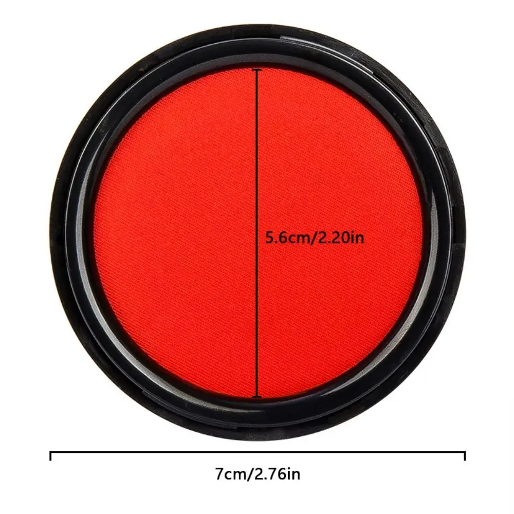 Bantalan Tinta Sidik Jari Mini Stempel Bening Tahan Air Bantalan Tinta Sidik Jari Cepat Kering Warna Merah Bantalan Stempel Merah Palsu Bisnis