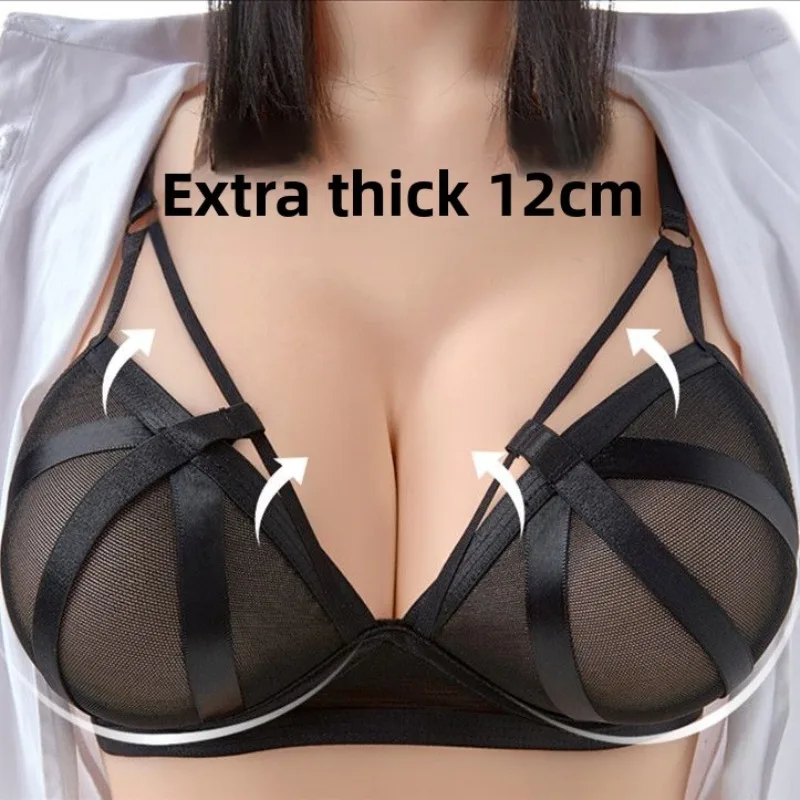 

Беспроводной бюстгальтер пуш-ап 10 см Extreme Lift — сексуальный бюстгальтер-футболка с глубоким V-образным вырезом для улучшенных изгибов и силуэта песочных часов