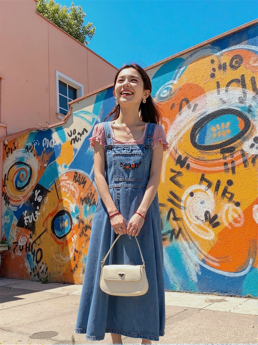 فساتين نسائية أزرق ملكي فضفاضة تناسب مكتب سيدة عادية فتحة جانبية فتحة عالية سبليت سبليت انقطاع انقطاع ثقوب مجوفة #3