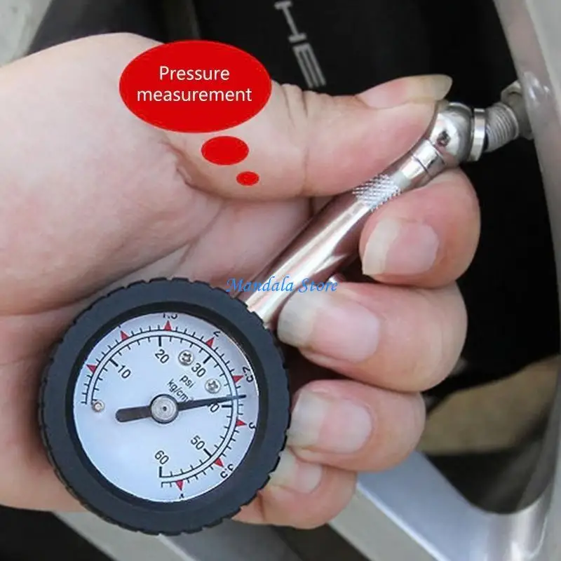 U2JC Portable Tire Pressure Gauge Easy to Read Air Pressure Gauge Tire Gauge with Quick Deflator Multipurpose