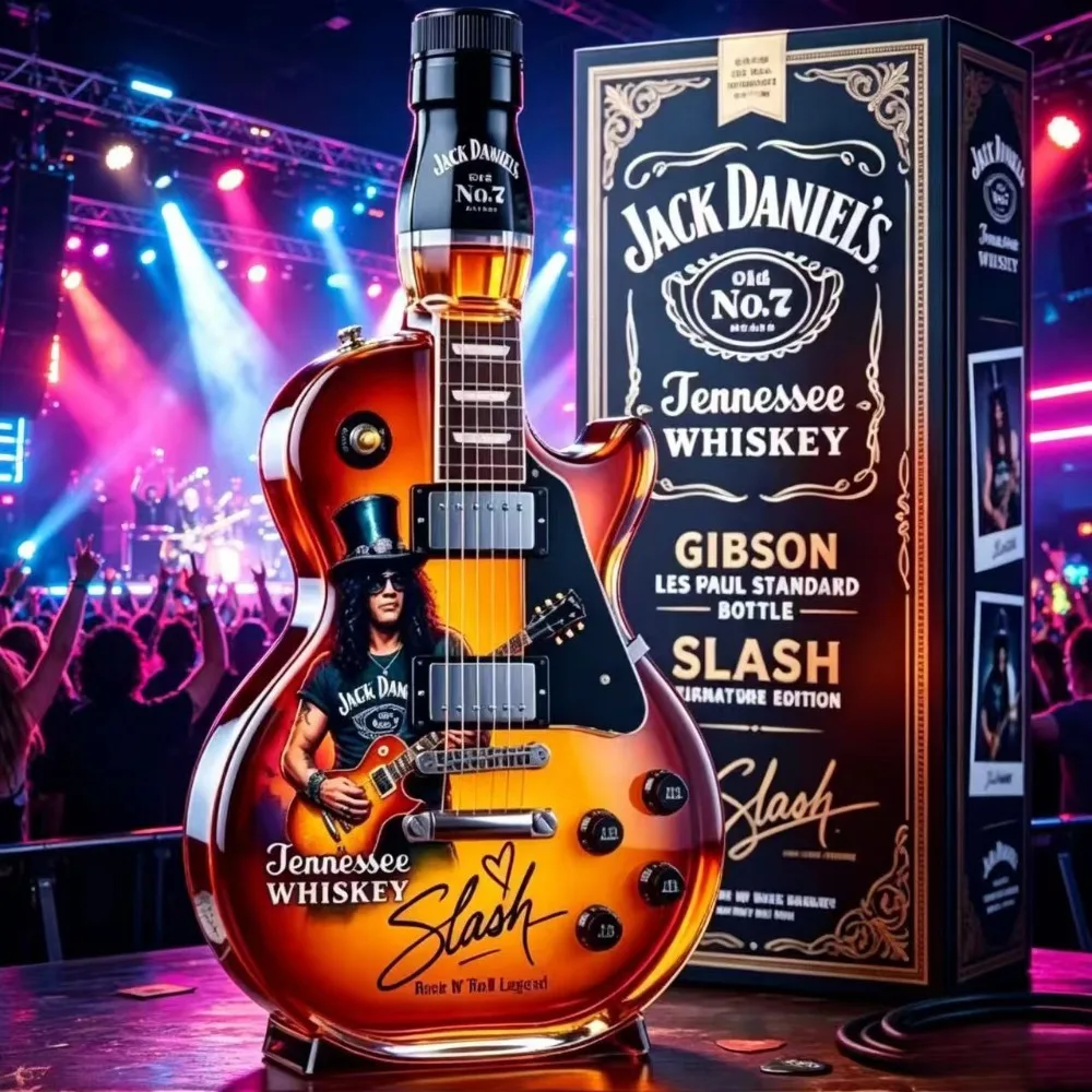 Decantador de Licor de Vidrio Creativo con Forma de Guitarra, Botella Única para Vino Tinto, Whisky y Licores, Adorno Artístico y Elegante