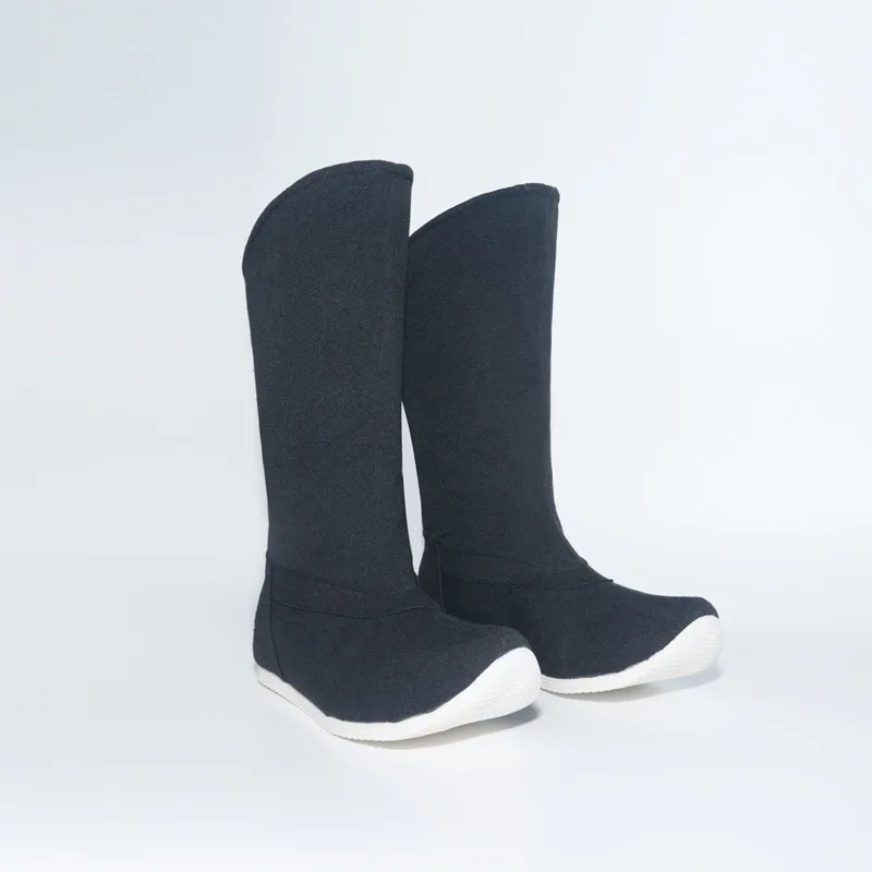 anime mod oz u shi LAN Wang en Wei W U lijn cosplay schoenen zwarte laarzen mannen Chinese traditionele Hanfu retro prop oude laarzen