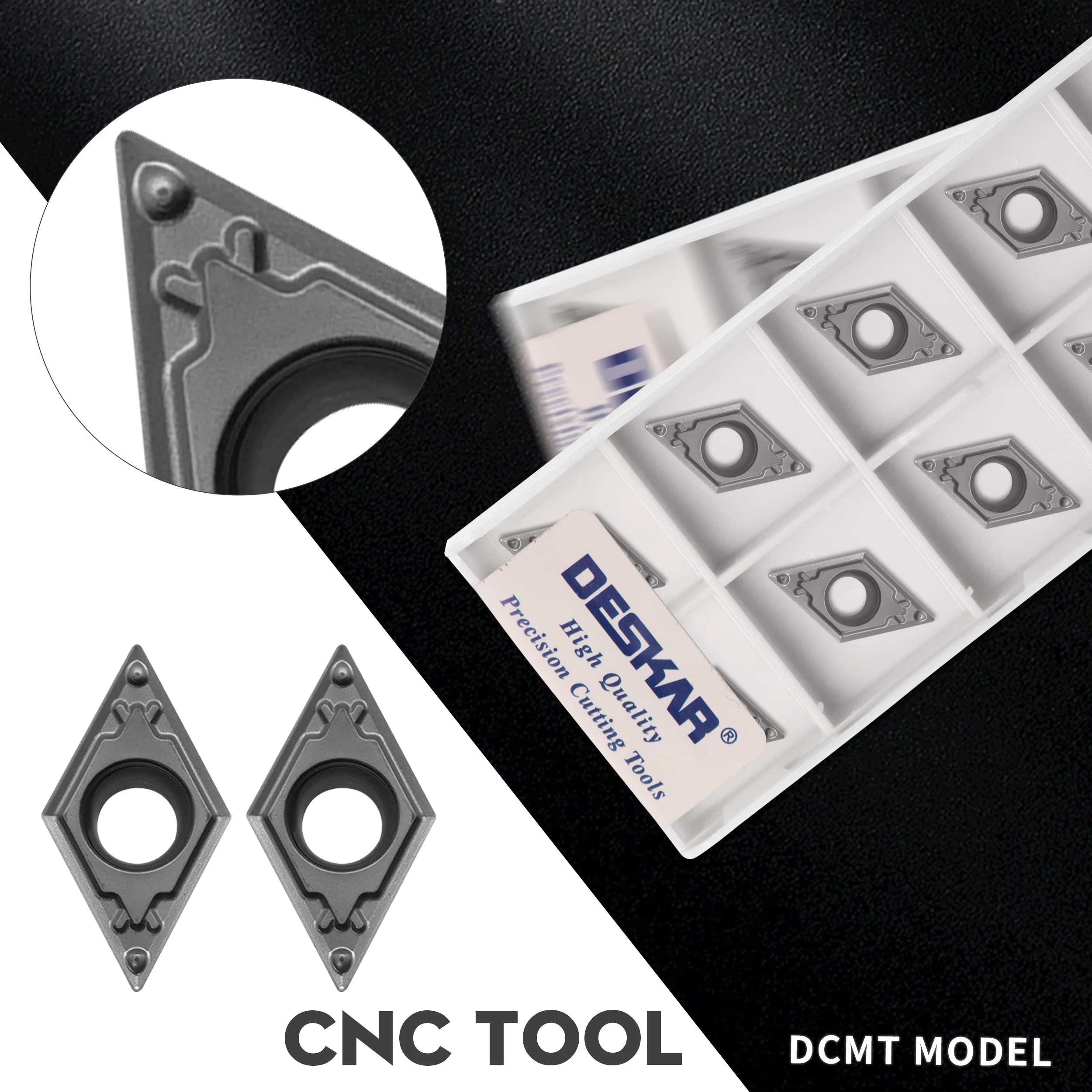 

DCMT11T304-HQ LF90 High hardness finishing Cermet turning blade CNC lathe processing tools carbide alloy internal Cutting insert