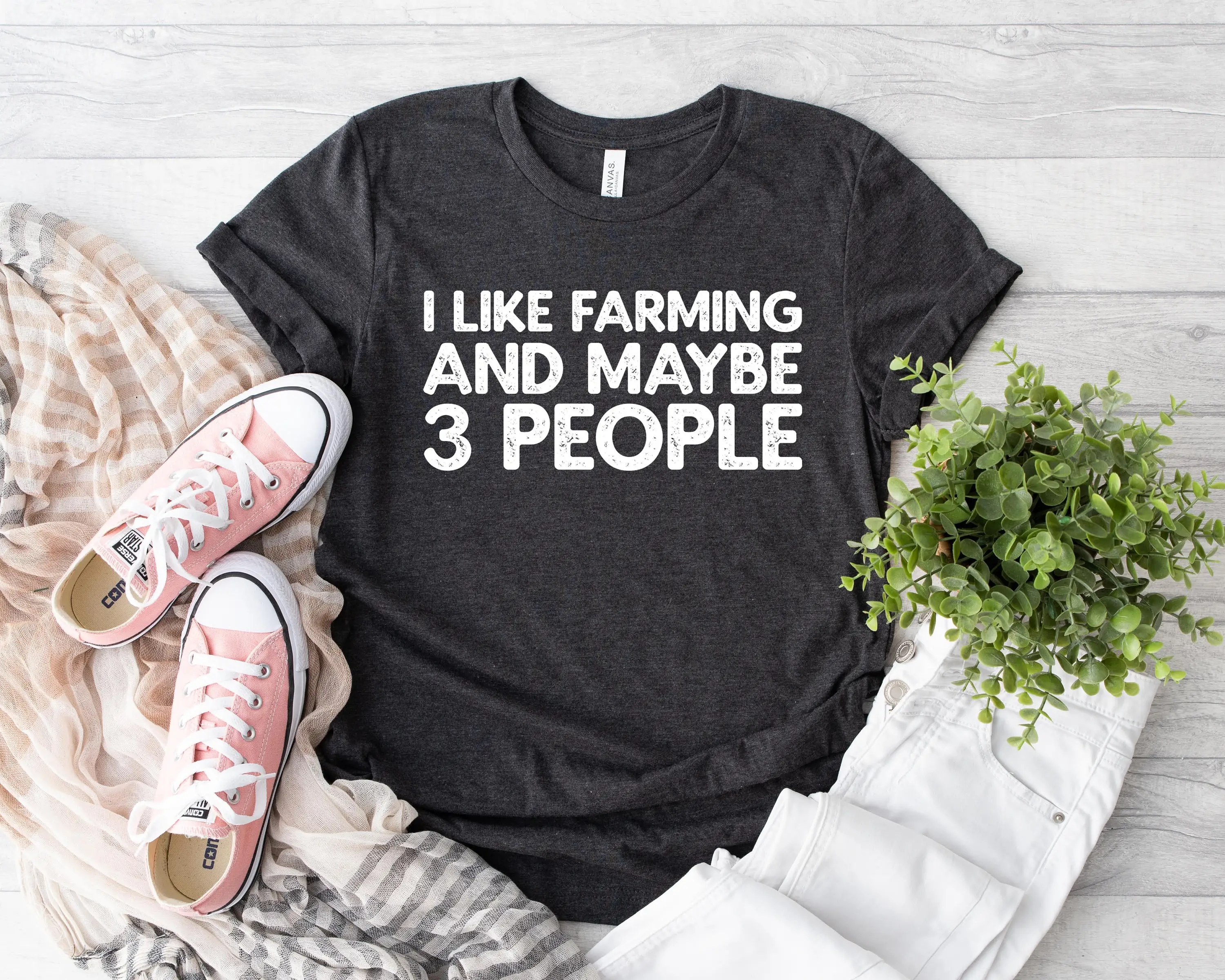 Мне нравится сельское хозяйство и, возможно, футболка для 3 человек, сельская ферма, любимая жизнь