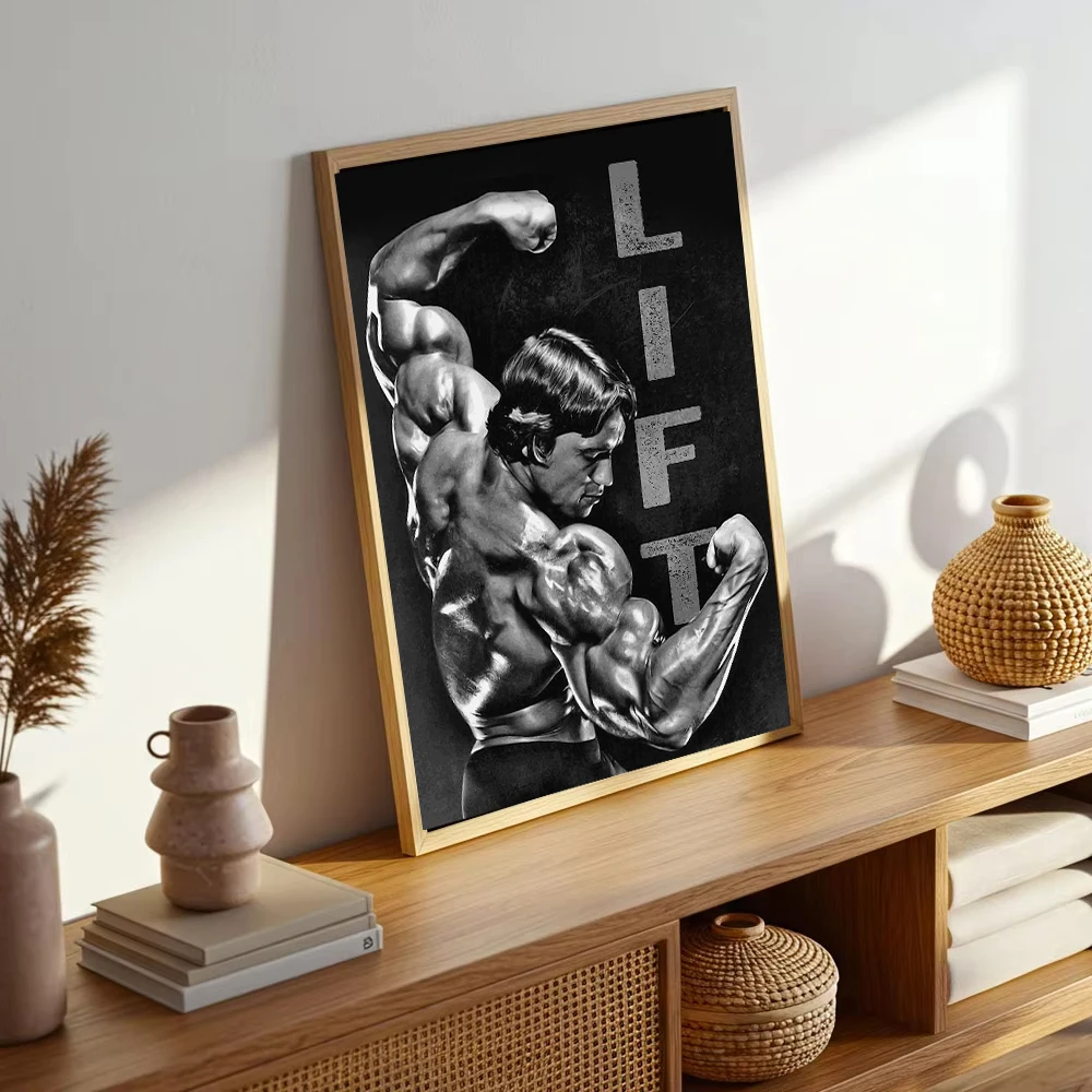 Bodybuilding Motivational Quote Arnold Schwarzenegger Canvas Painting Poster for Living Room Wall Art for Bed Room  Home Decor