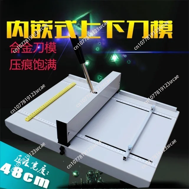 Indentation Machine 480 Manual A3 + 46cm Crease Machine Photo Book Album Greeting Card Cover Folding Press