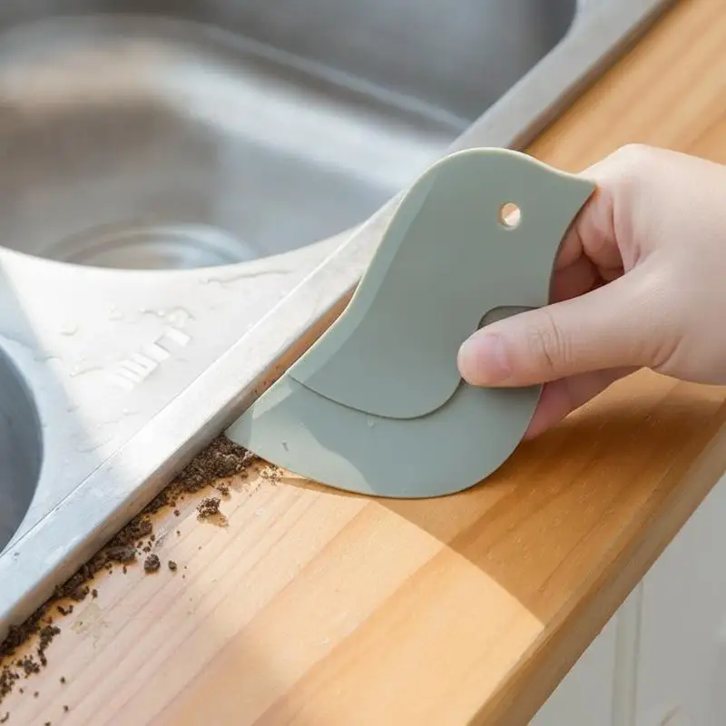 Household Kitchen Multifunctional Soft Scraper Dirt And Grease Cleaning Tool Silicone Scraper To Clean Pots And Oil Stains