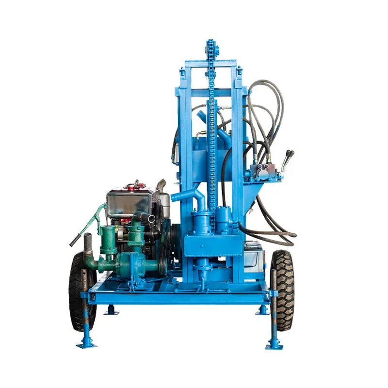 Portable Drilling Rig for Water Well Drilling Machine Mobile Diesel Engine Well Drilling Rig  Mounted Drilling Machine