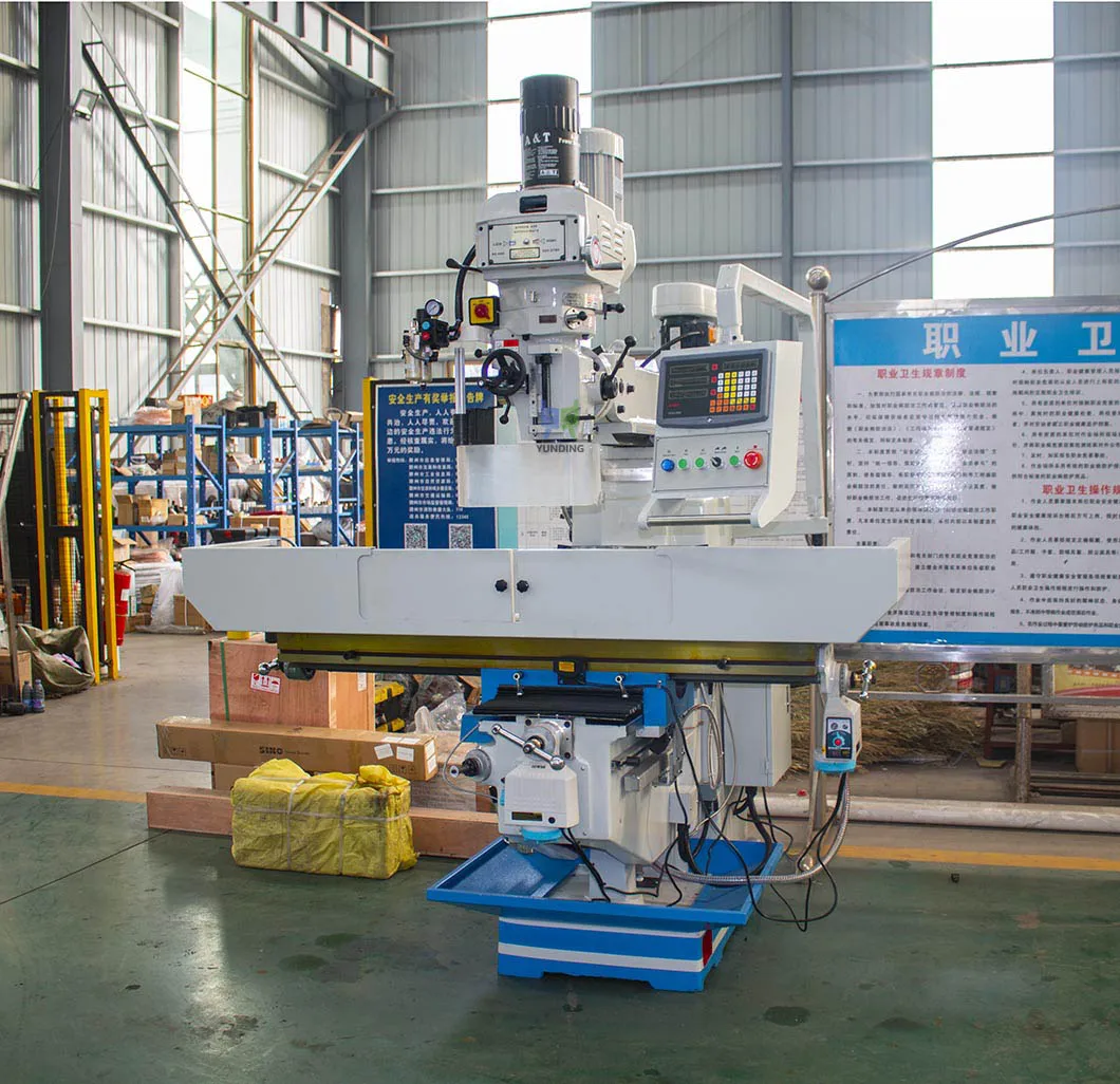 High Quality Shenghuan X6235 Light Duty Vertical Turret Milling Machine 220V Automatic Feed Manual ISO50 Spindle 50-1475 RPM