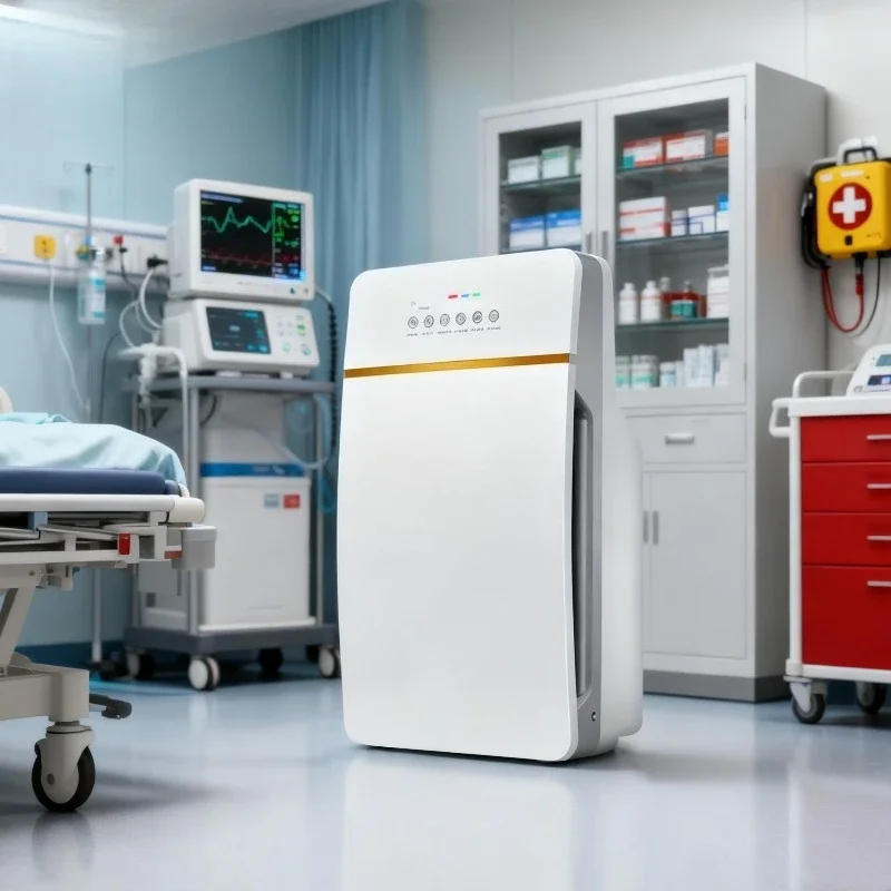 Medical Grade Heavy Duty Portable Air Purifier High Efficiency Air Filter Industrial Grade for Large Basement Demoulding