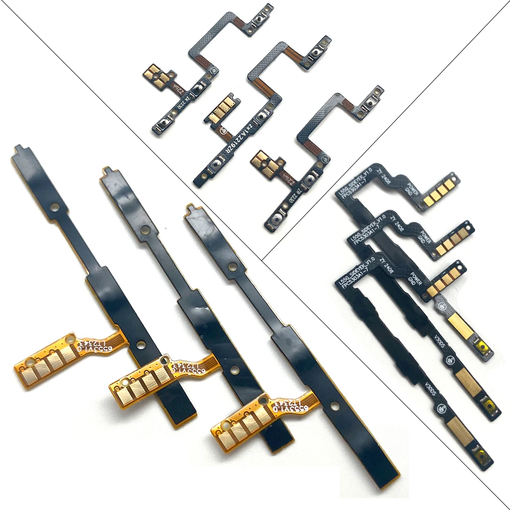 Power Switch On/Off Button Volume control Key Flex Cable For ZTE Axon 50 60 Lite 40 Ultra 40 se 10 30 Pro 20 V Smart 1050 2050