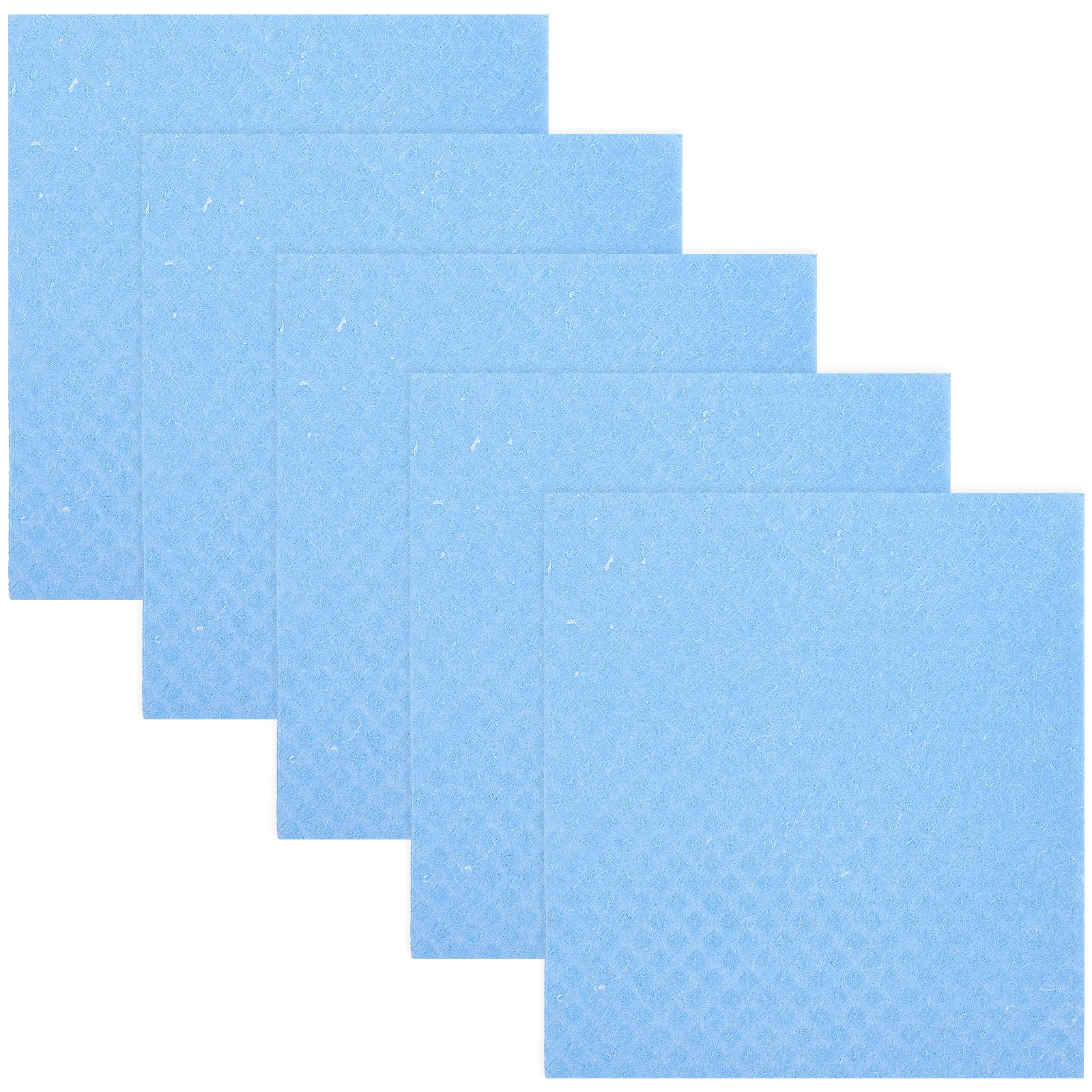 

5Pcs Wood Fiber Dish Cloths Highly Absorbent Kitchen Cleaning Rags Reusable Washable Durable Dish Cloths Wood Fiber Washcloths