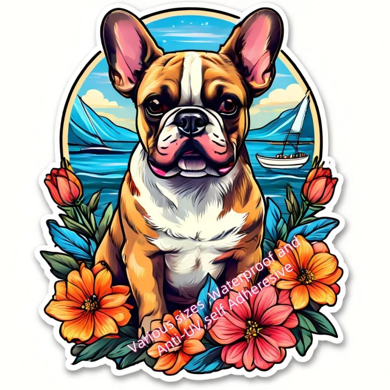 X15  Stickers for  Flower,Dog Combination Car Fridge Toy Vinyl material