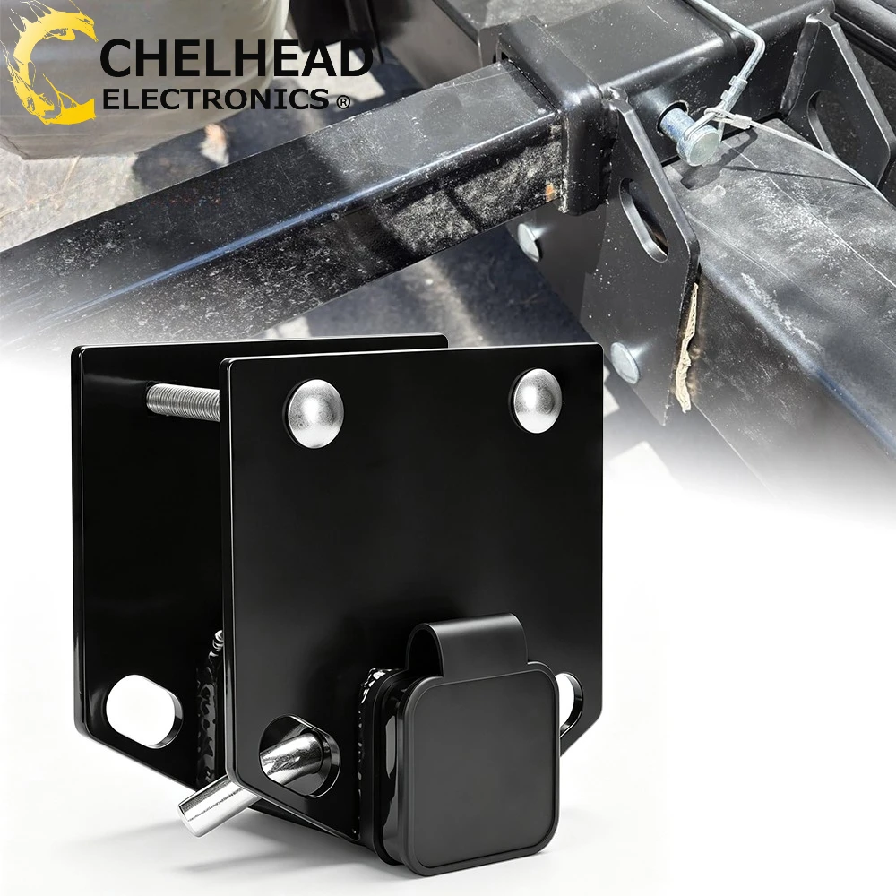 Universal 2'' Bumper Mount Trailer Hitch Receiver Bracket,3500Lbs Towing Load, for ATV UTV SUV, Fits Most 4