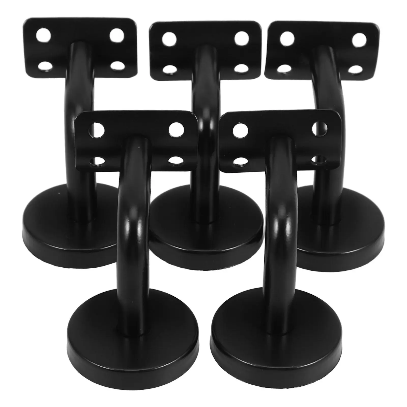 Suporte de Corrimão de Aço Inoxidável Sólido para Montagem em Parede, 5 Peças, para Hotéis, Academias, Escritórios, Vilas e Banheiros – Acessório de Segurança para Barra de Apoio