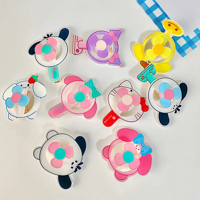 Kawaii Haarspeld Cartoon Haaraccessoires Schattige Super Schattige Acryl Meisje Dunne Flash Clip