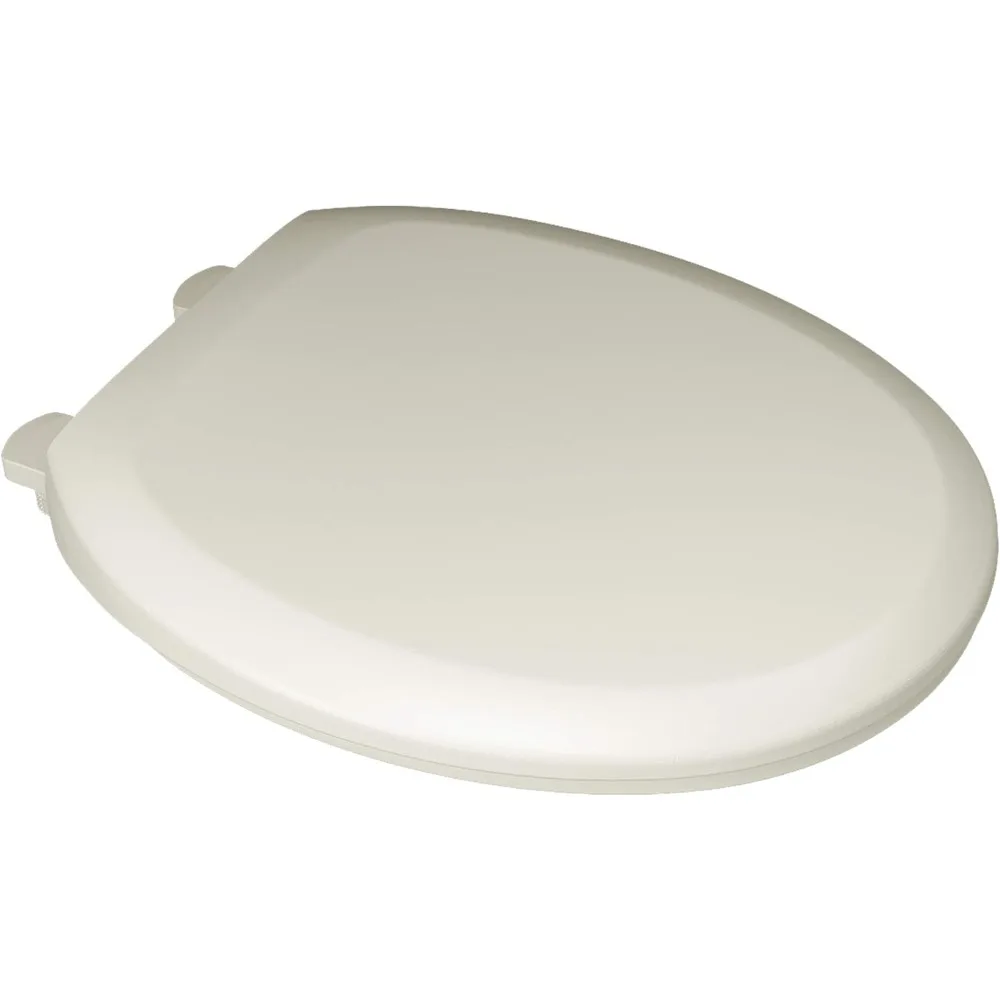 

Toilet Seat, American Standard Slow-Close Round Front Toilets Seats, Linen, (16.81"L X 14.31"W) Toilet Seat
