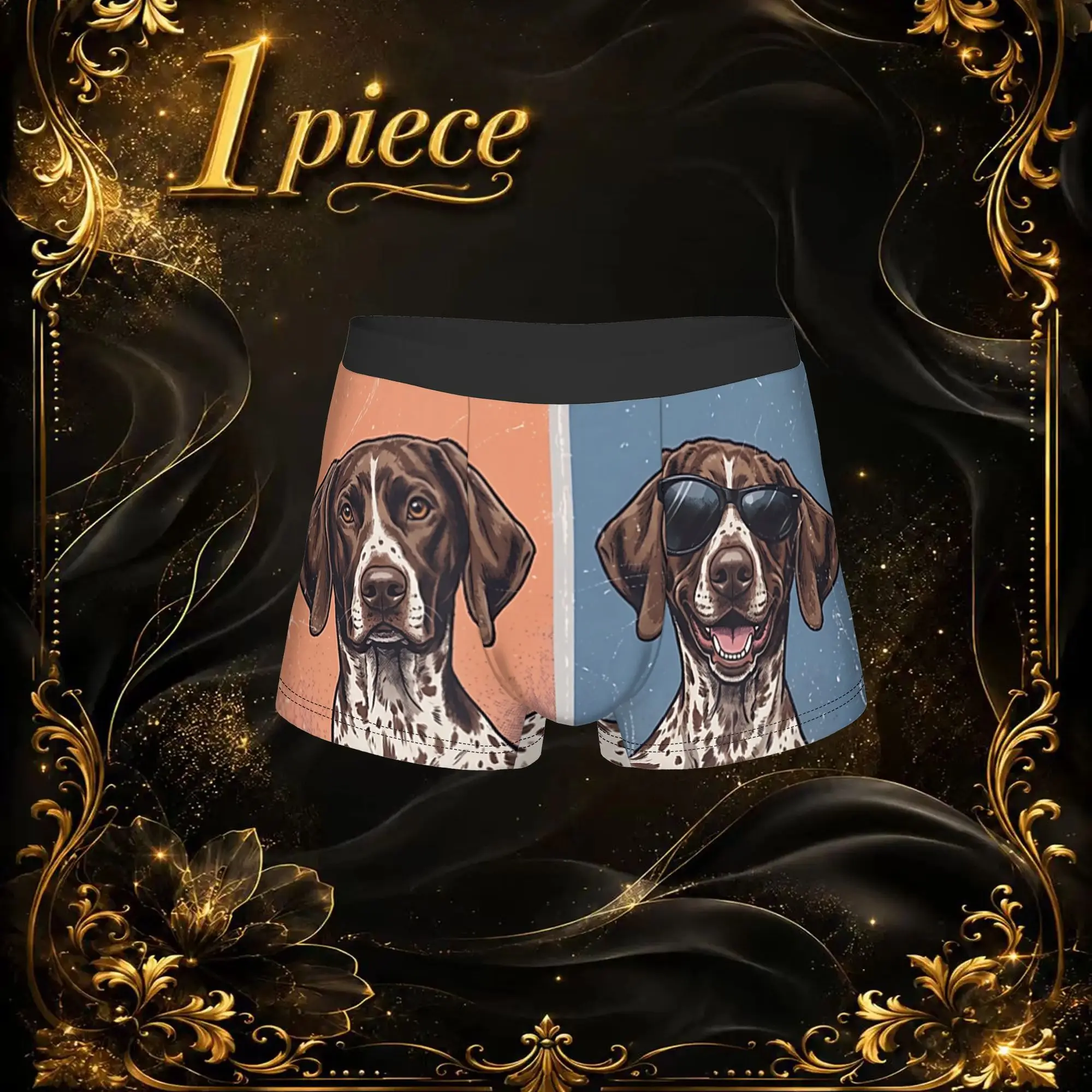1pc Popular Hunde Fotobox Meme Lustiges Deutsch Kurzhaar boxers  Novelty Panties Men's Underwear Comfortable Shorts Boxer Briefs