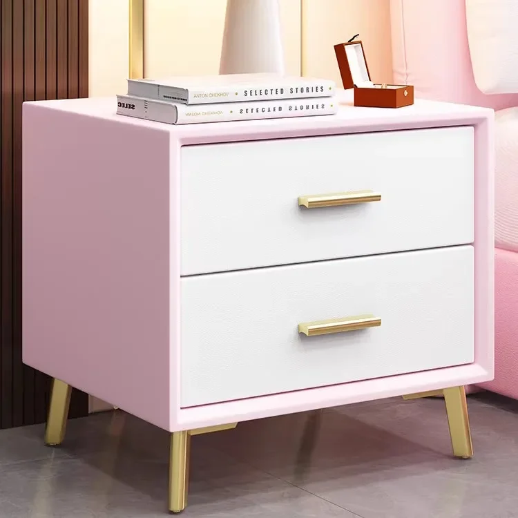 Children's furniture Bedside tables Modern Simple Bedroom Household Square Cabinets Light Luxury Storage Lockers