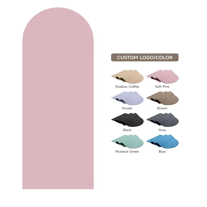 High Quality None Slip Wholesale Yoga Mats Absorb Sweat Sport Fitness PU Leather Natural Rubber of Yoga Gear