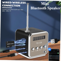 Mini Bluetooth Speaker TD-V26 Portable FM Radio Small Sound Box Wireless Soundbar Stereo MP3 Music Player Support TF Loudspeaker