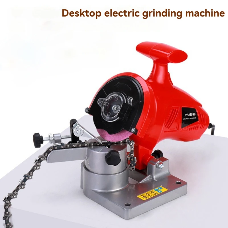 Portable Electric Chain Saw Sharpener 220W Desktop Chain Grinder 110V/220V Powerful Tool for Home And Garden Maintenance