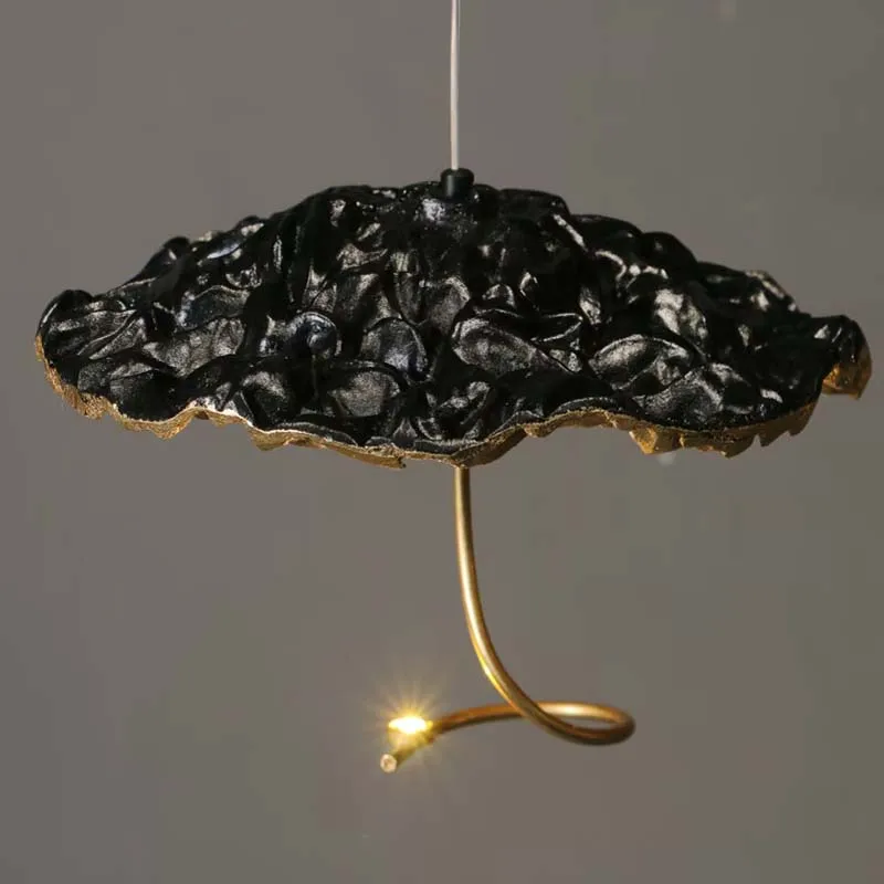 Modern Aluminum Lotus Leaf Chandelier LED Ceiling Light for Large Living Room Villa Staircase pendant