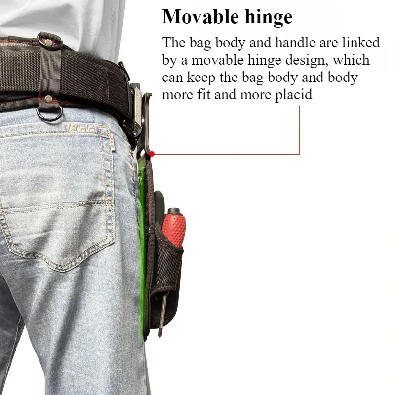 Electrician Quick Hanging Tool Bag Rotating Tools Waist Bags Woodworking Large Capacity Hanging Toolkits Portable Toolkit