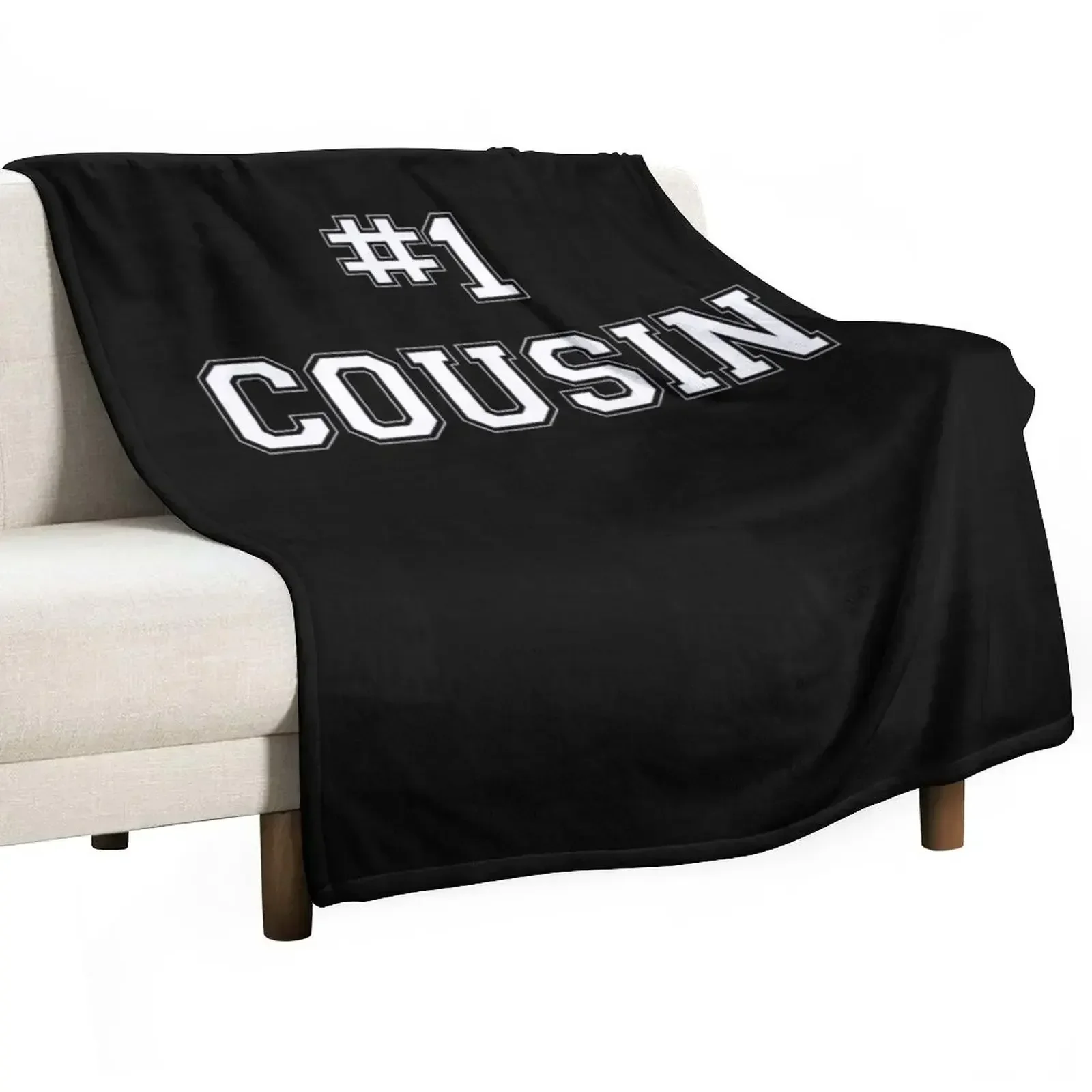 

New #1 Cousin Best Cousin Ever Tee Gift Throw Blanket Beach Cute Luxury Throw Blankets